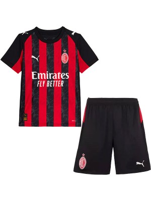 AC milan home kids kit childrens jersey 2025-2026